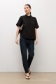 Camisa manga corta negro
