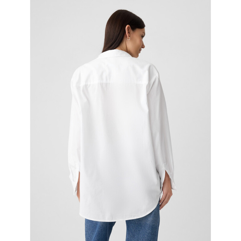 V-LS POPLIN BIG SHIRT OPTIC WHITE