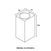 APLIQUE AUTI BIDIRECCIONAL IP54 2XGU10 MR16 CUADRADO NEGRO APLIQUE AUTI BIDIRECCIONAL IP54 2XGU10 MR16 CUADRADO NEGRO