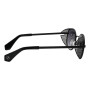 Lentes de sol De Acero Inoxidable Redondo Flap Gradiente/Negro