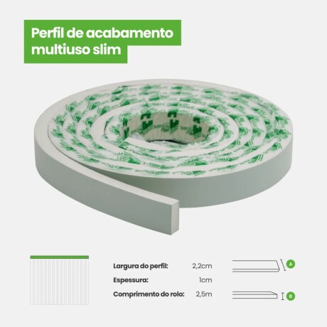 Perfil de Terminación Play Verde Autoadhesivo Perfil de Terminación Play Verde Autoadhesivo