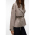 VMBRAVESIENNA SHORT TRENCHCOAT Moon Rock