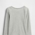 V-FRCH LS LOGO TEE HEATHER GREY