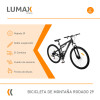 Bicicleta Montaña Doble Suspension R29 Freno Disco Negro