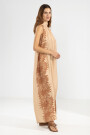 MICHU HALTER DRESS Bloom Camel