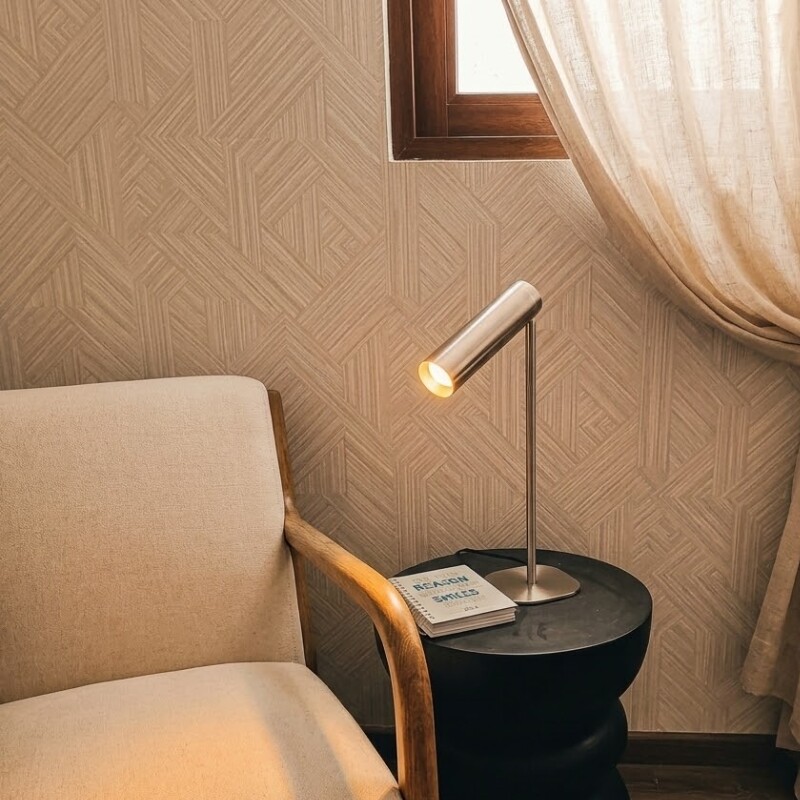 ARTEFACTO DECORATIVO DE MESA<br /> VENICE Luminaria De Mesa Venice Nickel
