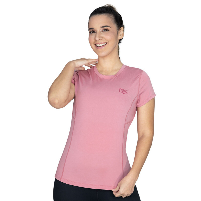 TSHIRT FEM POLY/SPX EVERLAST IMPACT ROSA/GRAFITO