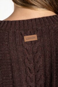 Sweater Texturado Lana Chocolate