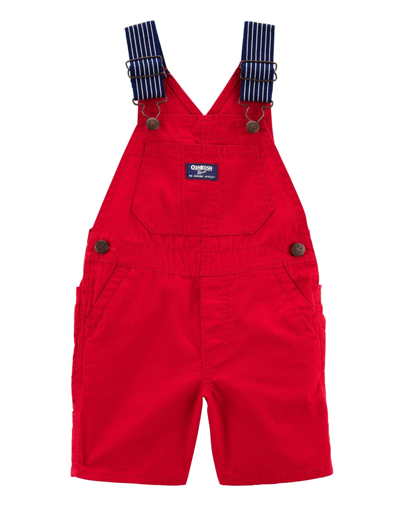 Enterito corto de algodón, rojo Sin color