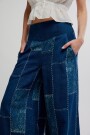 JEAN FLARE PATCHES Azul