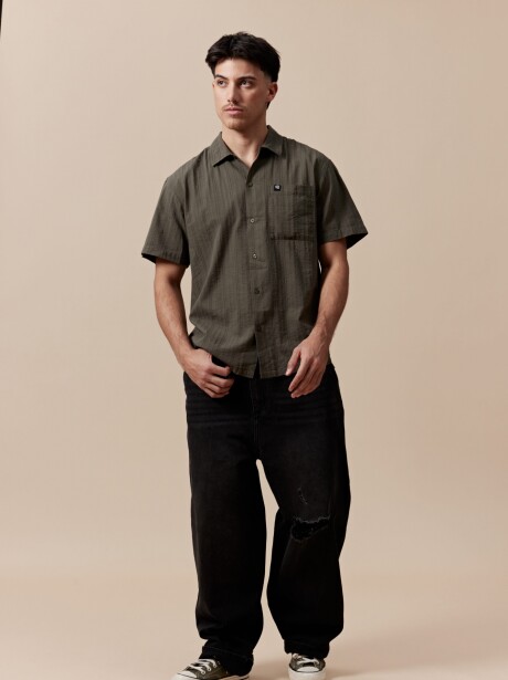 CAMISA TRAMA VERDE