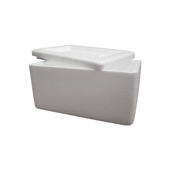 ENVASE ESPUMA PRISMATICO 1 L 19 x 13.5 x 8.5 CM BLANCO