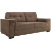 Sillon Luares - 3 Cuerpos - Tela Marron