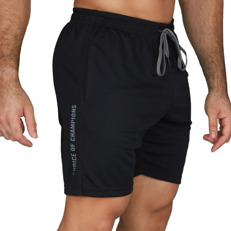 SHORT MEN POLY EVERLAST CITY II 7" BK M6 NEGRO