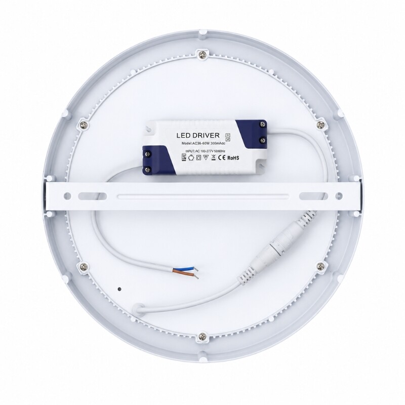 PLRA024 Panel LED Redondo de Adosar 24W Luz Cálida