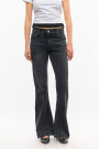 MID BOOTCUT GRIT BLACK Negro