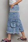 PANTALON DENIM ANCHO Denim