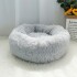 Cama Para Perro Cuna Puff Peluda Cucha 40 Cm Mascota Color Variante Gris Claro