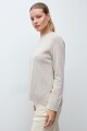 Sweater Porto cashmere blend beige melange