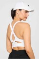 Top No-Bounce High Impact Sports Bra Mujer Classic White/Black