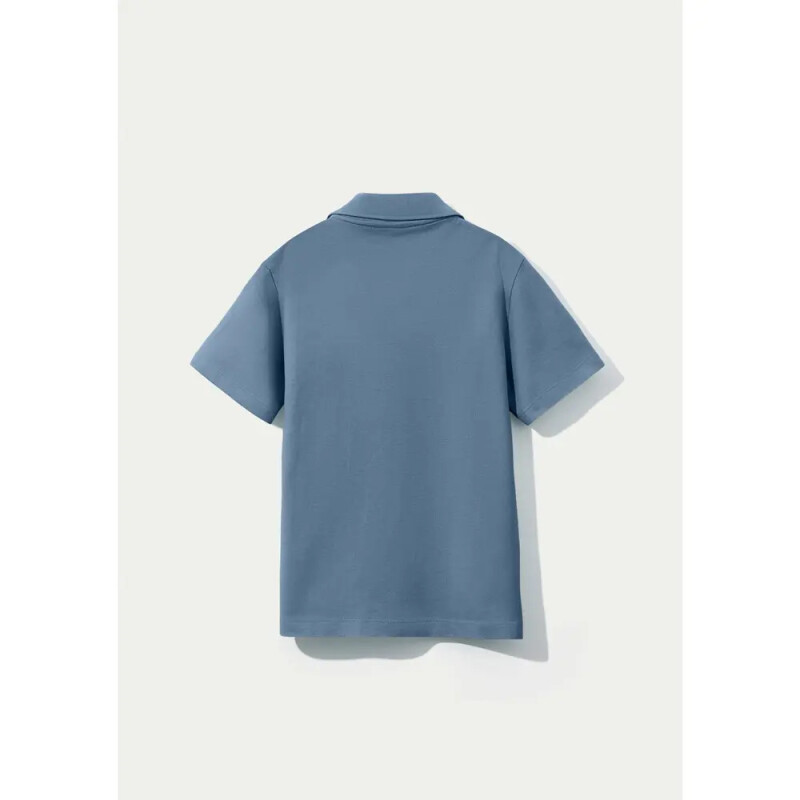 CAMISA POLO MM MASC AZUL MEDIO