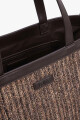 Bolso rafia chocolate