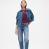 FRCH SS MOD RIB ABBRV TEE TUSCAN RED