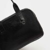 Bolso Capri en cuero arrugado Negro