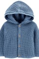 SACO DE PUNTO C/CAPUCHA ALGODÓN NIÑO-BB CARTERS COMBINACION 1