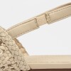 Mule Perla en efecto cuero liso Natural