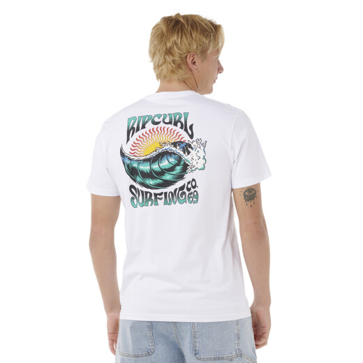 Remera Rip Curl Hazed & Tubed Tee - Blanco Remera Rip Curl Hazed & Tubed Tee - Blanco