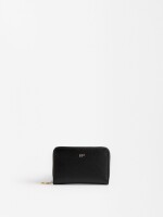 Cartera Básica Con Textura negro