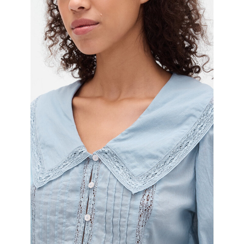 LS LACE EDGE SAILOR COLLAR NEW ENGLAND SKY