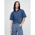 SS CROPPED SHIRT - MED HARPER MEDIUM WASH