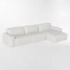 Sofá con chaise LOFT Blanco - DERECHO