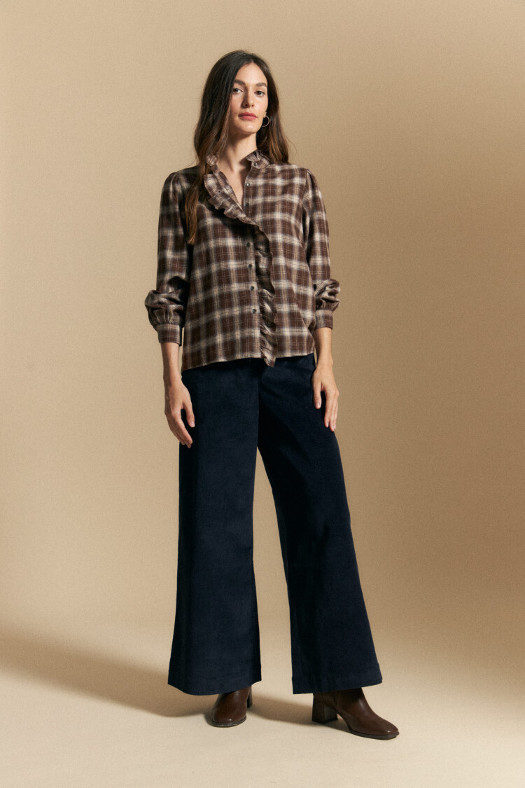 CAMISA CARLISE Marrón Corteza