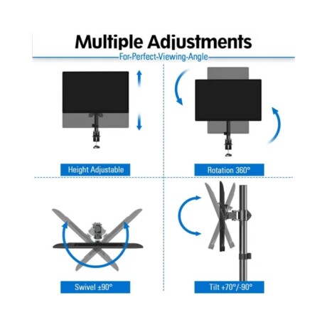 SOPORTE PARA MONITOR AJUSTABLE DE ESCRITORIO SOPORTE PARA MONITOR AJUSTABLE DE ESCRITORIO