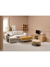 Sofá cama VEJLBY chaise longue tela arena Sofá cama VEJLBY chaise longue tela arena