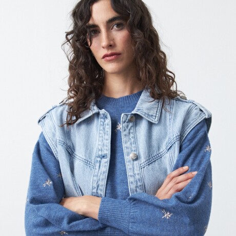 CHALECO ZUZIN Celeste