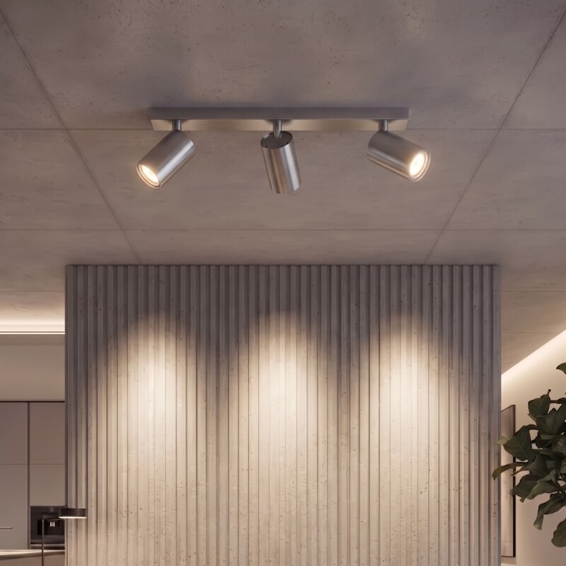 AASOL30 Luminaria de Techo Leticia Triple Plateado