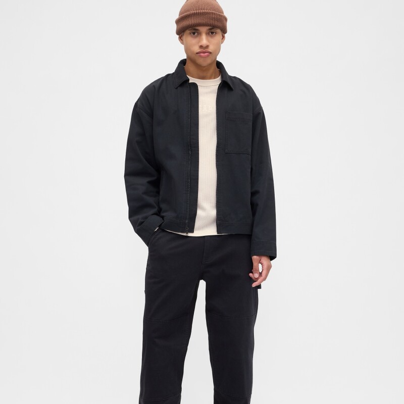 V-FRCH LS WAFFLE MINI LOGO CREW CHINO