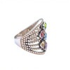 Anillo Chakras-Plata 925-Piedras Varias-AN3246 conpiedra