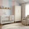 Ropero 2 Puertas 2 Cajones infantil - Theo Gris