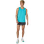 Bividi Running Asics Silver Singlet Hombre Energy Aqua