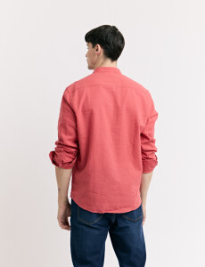 011954 CAMISA HARRINGTON LABEL LINO Coral