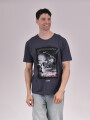 REMERA LONG LIVE GRIS OSCURO