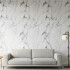 Placa PVC Símil Mármol 2,44x1,22m 3mm Pack X20 Mármol Blanco Gris