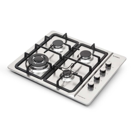 ANAFE DE EMPOTRAR A GAS 4-HORNALLAS GRIS JAMES 4H AGT INOX G3