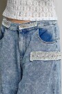 PANTALON DENIM ANCHO Denim