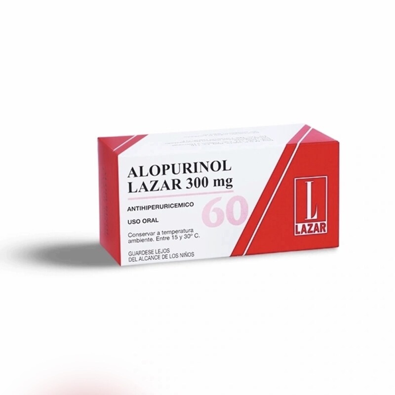 Alopurinol Lazar 300 Mg. 60 Comp. Alopurinol Lazar 300 Mg. 60 Comp.